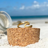 Gold Sea Wave Ring | Gold