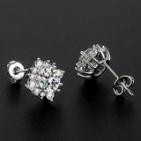 Luna Glow Earrings | White gold