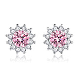 Sunlit Muse Earrings Pink | White Gold