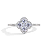 Soraya Clover Ring | White gold
