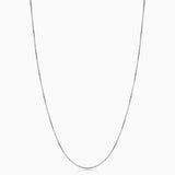 Bodega Box Necklace | White Gold