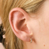 Crystal Cluster Huggies | Gold