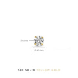 Larmes de Lune Stone Stud Earrings | Gold