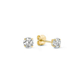 Larmes de Lune Stone Stud Earrings | Gold