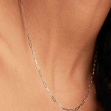 Archen Elegant Chain Necklace | White Gold
